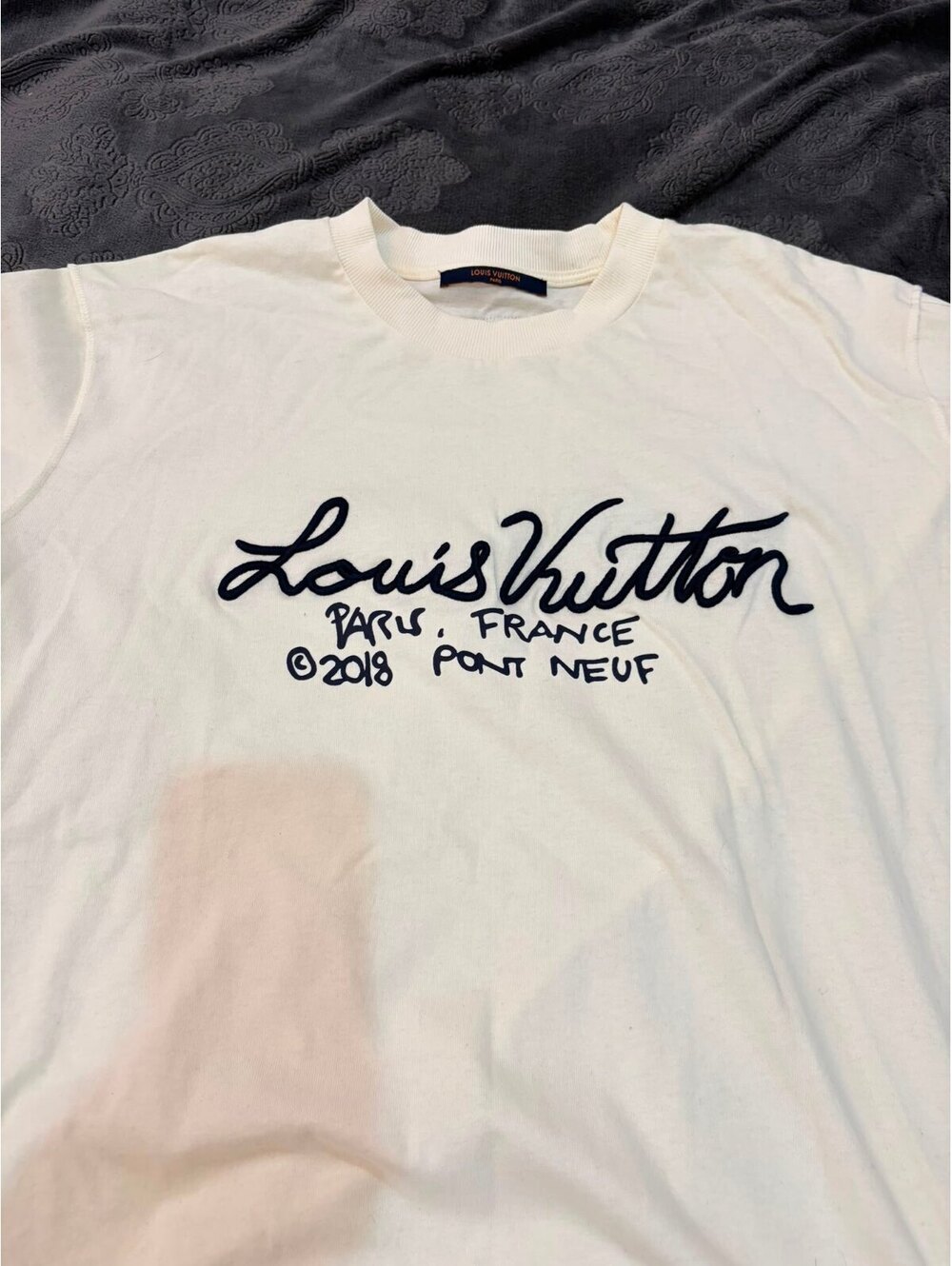 Louis Vuitton White Paris France Pont Neuf T-Shirt